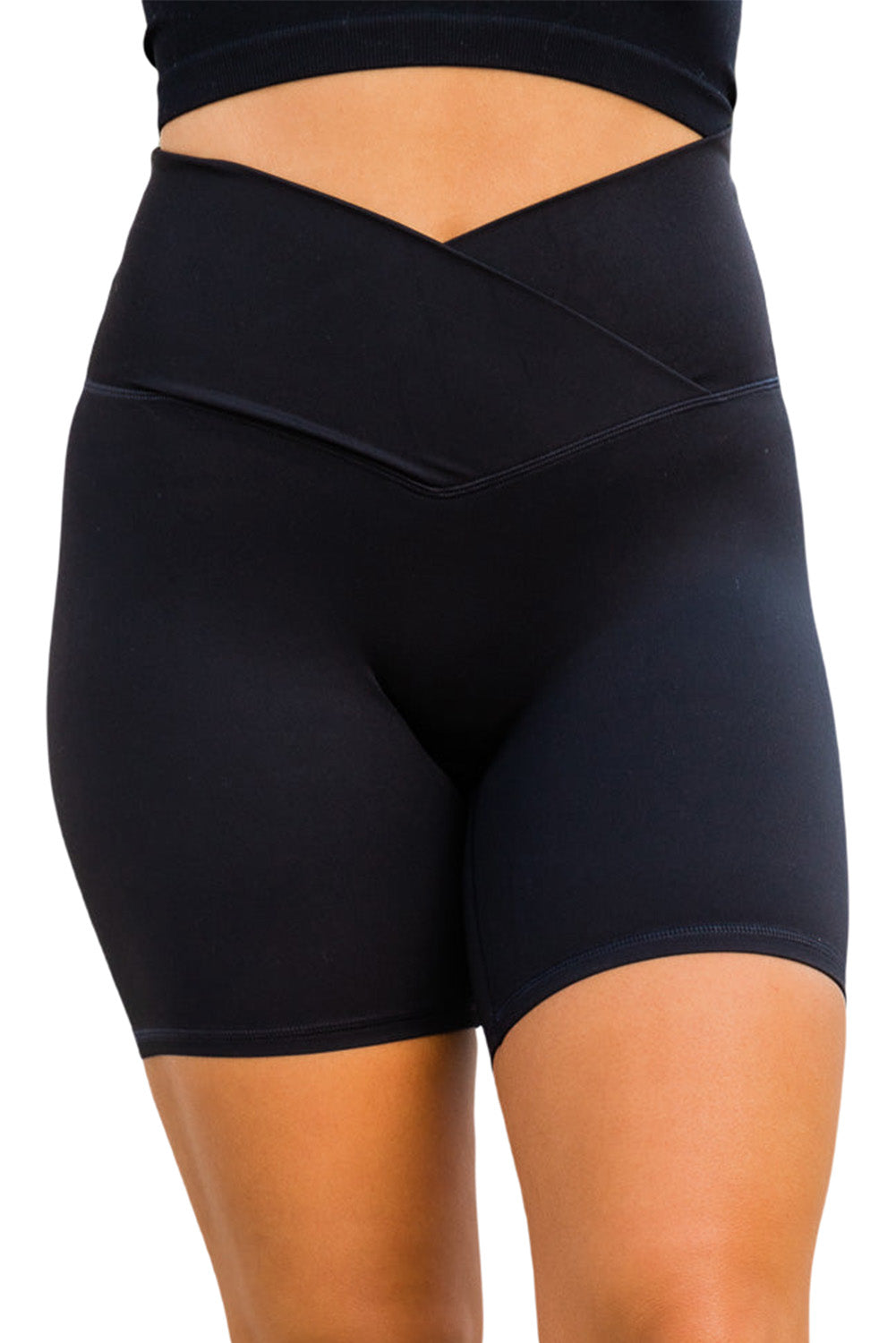 SculptEase Crossover Yoga Shorts