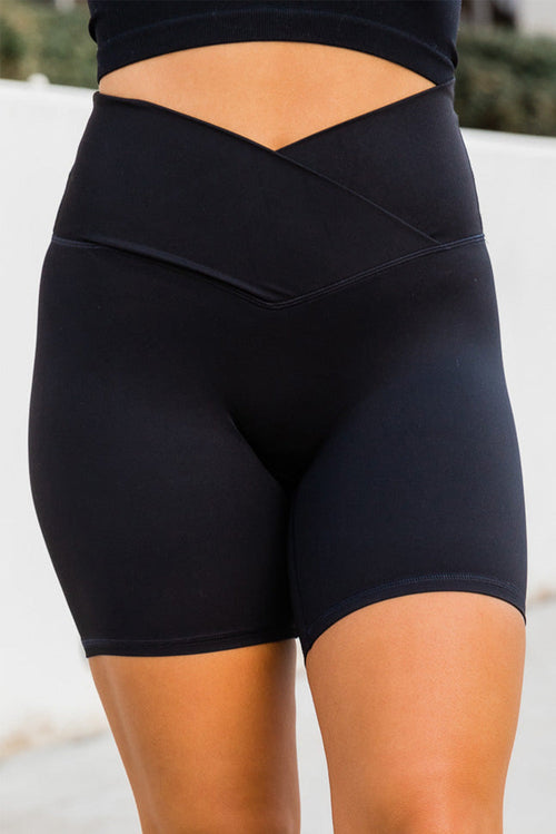 SculptEase Crossover Yoga Shorts